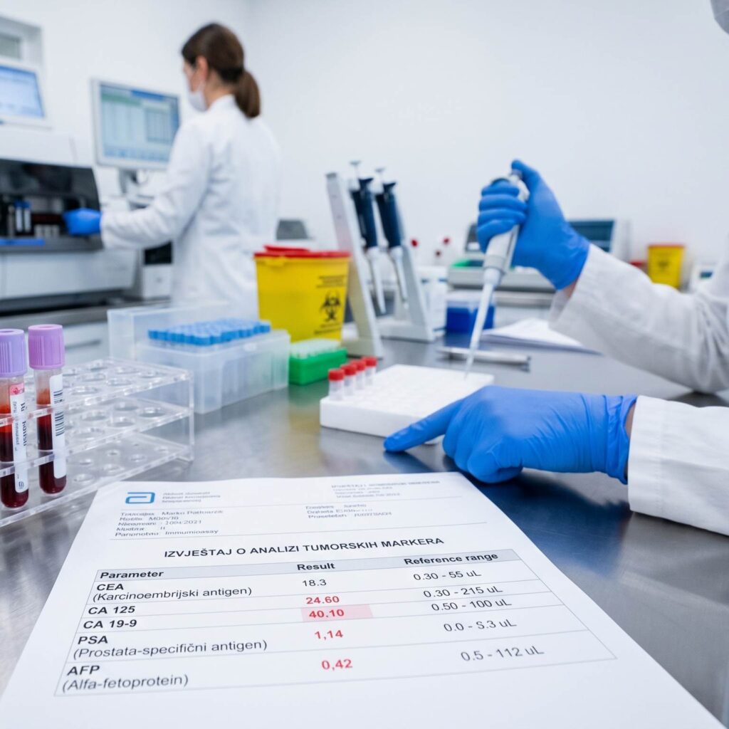 Prikaz analize tumor markera